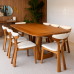Conjunto de Mesa de Jantar Eclipse e 8 Cadeiras Hera - Pronta Entrega