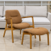 Poltrona Chicago com Puff - Pronta Entrega
